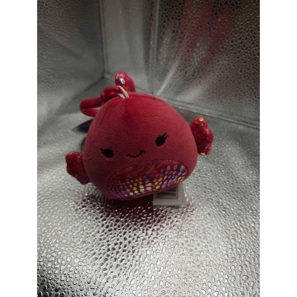 Original Squishmallows Barella The Beta Fish 3.5" Plush Clip Keychain w/ Tag